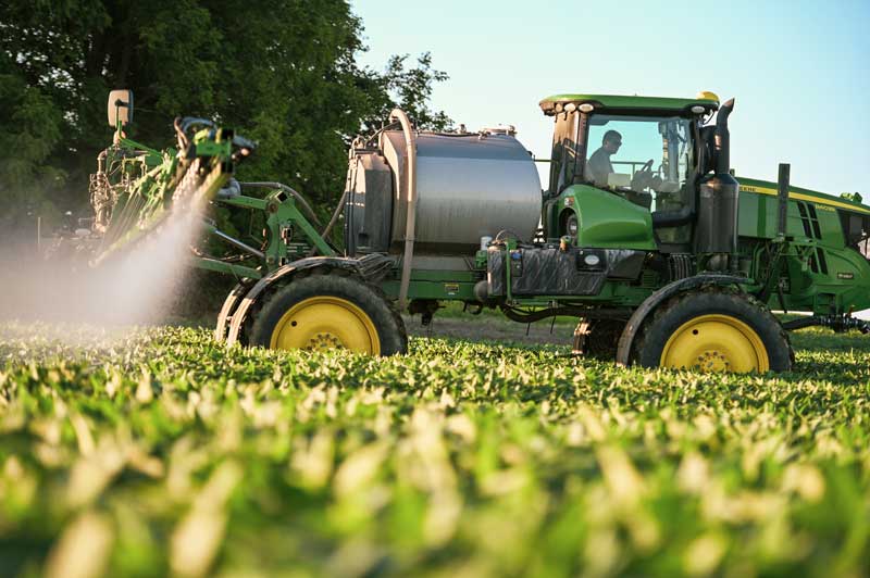 photo of sprayer in field